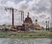 Camille Pissarro Metaponto factory near Watts oil on canvas